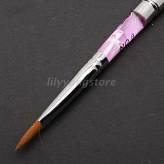 Acrylic UV Gel Nail Art Tips Salon Builder Brush Drawing Pen Design NO 
