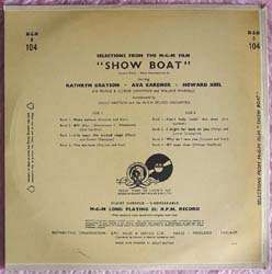 SHOW BOAT Soundtrack 1951 10 MGM D 104 EP 33 RPM  