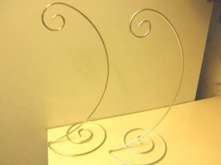 Spiral Bottom Ornament Stand in Silver or Brass  