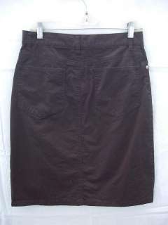   Klein Womens Straight Pencil Knee Skirt 6 Black 052178495997  