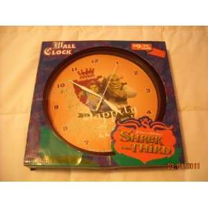   Ever After Shrek The Third Wall Clock New With Box 