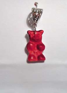 RED GUMMY BEAR CANDY PENDANT NECKLACE CHARMS  