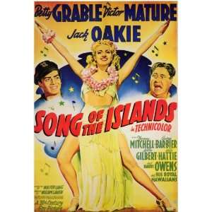  Song of the Islands Movie Poster (11 x 17 Inches   28cm x 
