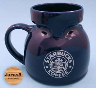 Starbucks Cobalt Blue Travel Chubby Coffee Mug  