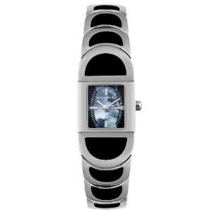  Womens Stainless Steel Gray Pearl Tone Dial Electronics
