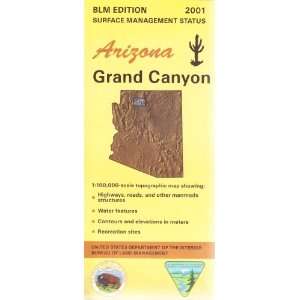  Arizona, Grand Canyon 1100,000 scale topographic map 