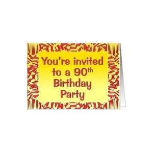  90th Birthday Invitation, Blank Card Card Toys & Games