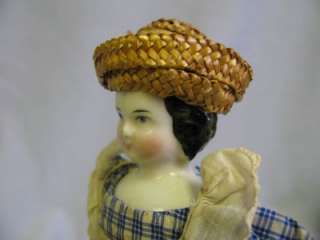 Fine Quality5.5 Antique China Head Dollhouse Doll 1860  