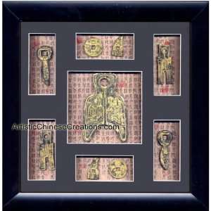   Home Decor / Chinese Framed Art   Ancient Chinese Coins Home