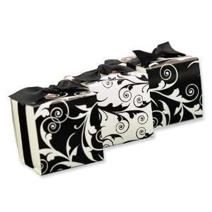  Reversible Black & White Flourish Wrap Favor (package of 