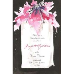  Pink Tissue, Custom Personalized Bridal Shower Invitation 