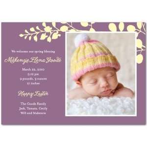  Girl Birth Announcements   Spring Branches By Hello Little 