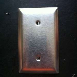 Gang Blank Wall Plate STAINLESS STEEL Metal Cover SS  