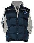 Dallas Cowboys NFL 3 in 1 Vest and Hoodie Combo by G III S,M,L,XL,XXL 