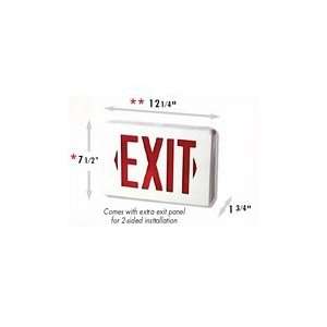  BEST LIGHTING PRODUCTS White Plastic LED Exit Sign with 