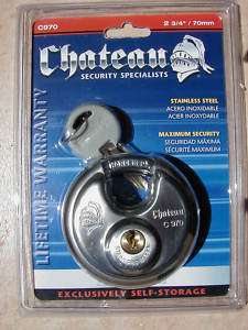 Chateau Stainless Steel Disc Lock 2 3/4, Many Uses 184255000005 