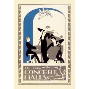  To the Concert Halls 12x18 Giclee on canvas