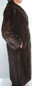   6000 Full Length Female Ranch Mink Coat Sz. L ~ George Zessi New York