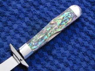 Case xx Case Brothers Abalone Swing Guard Cheetah Knife ~ Hand Made In 