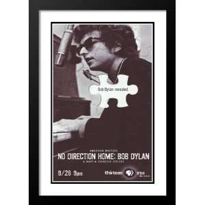 No Direction Home Bob Dylan 20x26 Framed and Double Matted Movie 