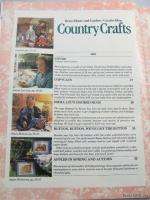 Country Crafts Magazine 1991 by Better Homes & Garden ~ Folk Art 