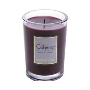  Cabernet Round Glass Candle