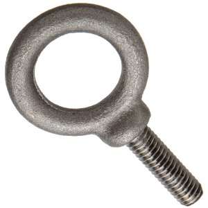Jergens 18502 Shoulder Eye Bolt with Mill Finish, C 1030 Forged Steel 