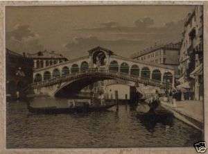 LG.VNT.1880s tinted albumen ITALY Venice Rialto*  