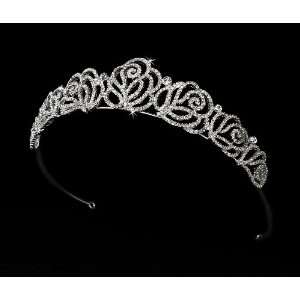  Channel Rose Bridal Tiara Jewelry