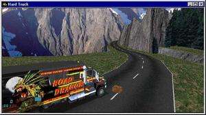 Hard Truck PC CD drive cross country, big rig interstate driving 