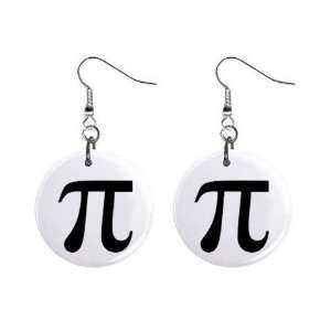  PI symbol Dangle Earrings Jewelry 1 inch Buttons 12225241 