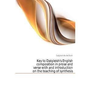   in prose and verse with and introduction on the teaching of synthesis