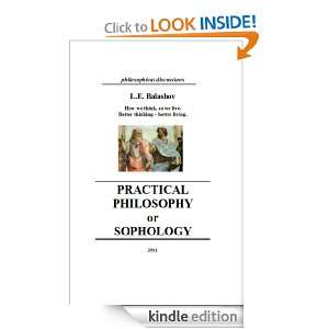 Practical philosophy or sophology Lev Balashov, Asko Korpela  