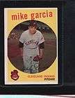 1959 Topps 516 MIKE GARCIA Cleveland Indians HI NUMBER  