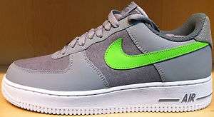 Nike Air Force 1 Wolf Grey Action Green White  