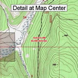  USGS Topographic Quadrangle Map   Jackson Hill, Montana 