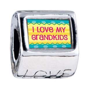 Soufeel I Love My Grandkids Photo Love European Beads Fits All Pandora 