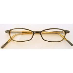 Zoom (E11) Reading Glasses, Rectangular Dark Brown Exterior/Light 