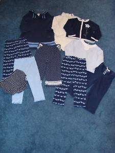 Gymboree Whale Watching Blue Sweater leggings Outfits lot Girls 12/18 
