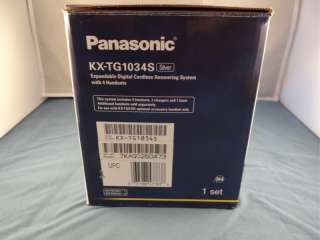 Panasonic KX TG1034S 4 Cordless Handsets Home Phone Set with Answering 