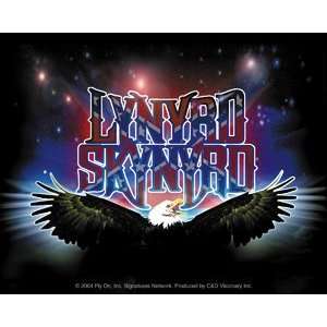Lynyrd Skynyrd   Confederate Flag Logo with Eagle   Sticker / Decal