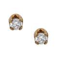 14k Gold 1/10ct TDW Round Diamond Stud Earrings (J K, I2 I3 