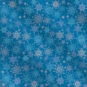  Hot Off The Press   Snowflakes on Blue Foil Arts, Crafts 