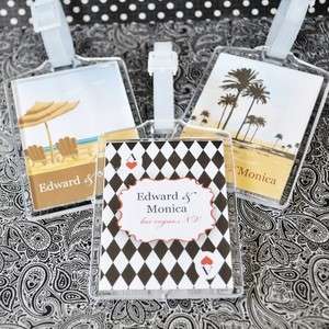 Elite Design Personalized Acrylic Luggage Tags Party Favors  