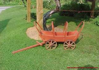 HANDCRAFTED AMISH WOOD YARD DECORATION ~ COVERED WAGON  