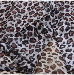 New Womens 3/4 Sleeve Casual Leopard Print Shirt Tops Botton Down 