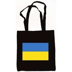 Ukraine Flag Tote Bag Black