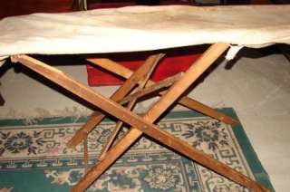 VINTAGE   ANTIQUE WOODEN IRONING BOARD  