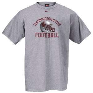  Nike Washington State Cougars Grey Football Helmet T shirt 