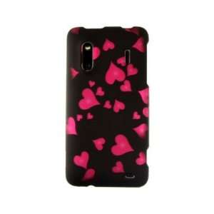 Reinforced Plastic Design Phone Cover Case Raining Hearts For HTC EVO 
